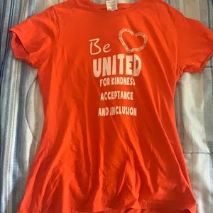 Orange be untied tshirt